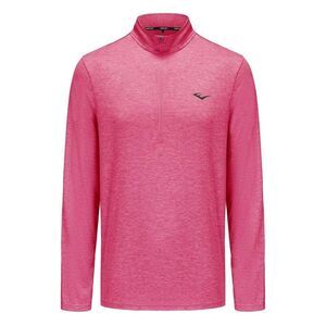 Everlast Mens Mock Neck Regular Long-Sleeved Top / Pink Marl